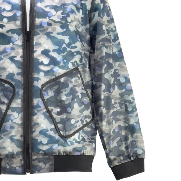 Wonder Nation Kids Camouflage Rain Shell Hooded Jacket Polyurethane Size XXL - Picture 6 of 12